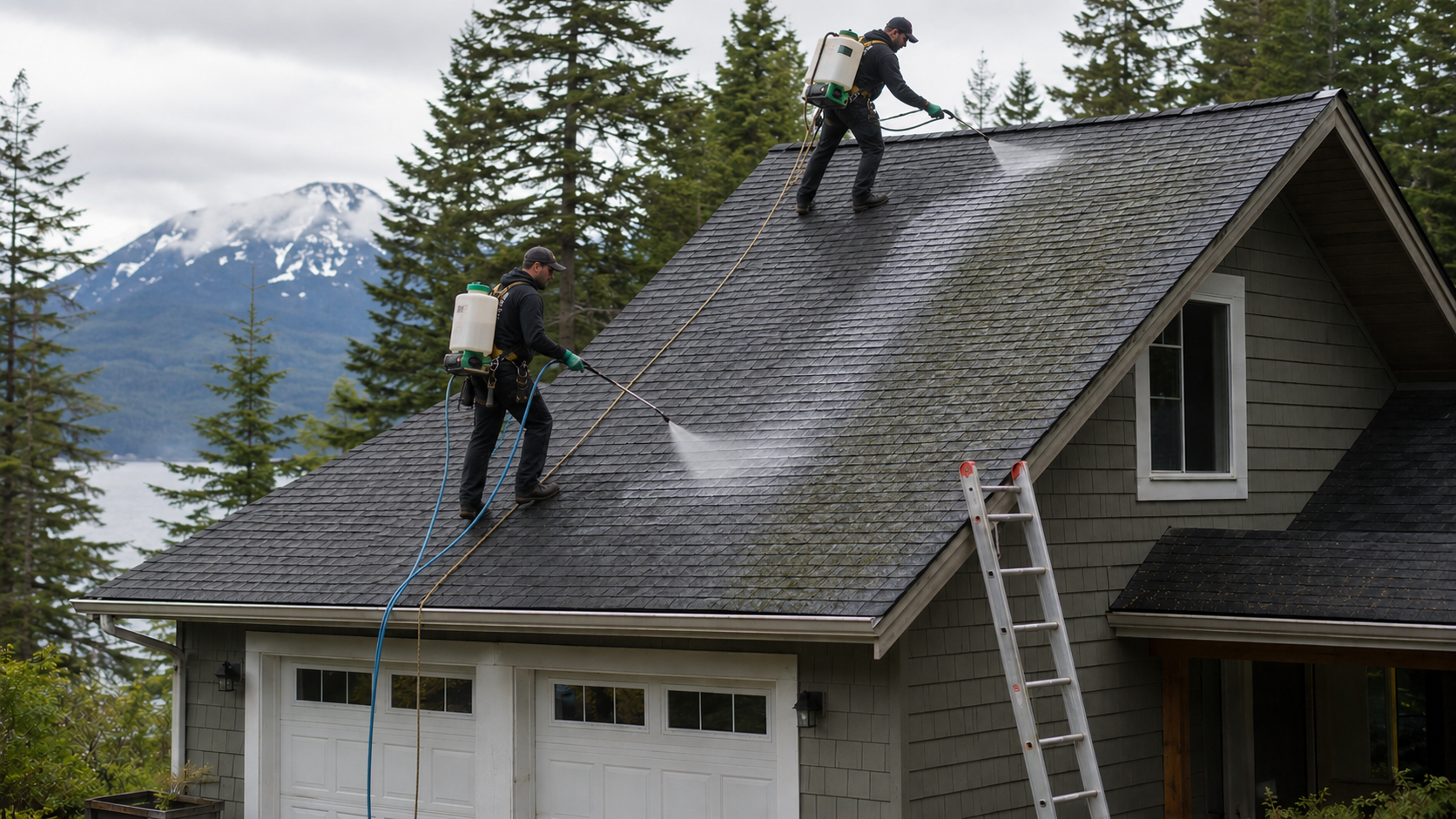 Soft Wash Roof Cleaning